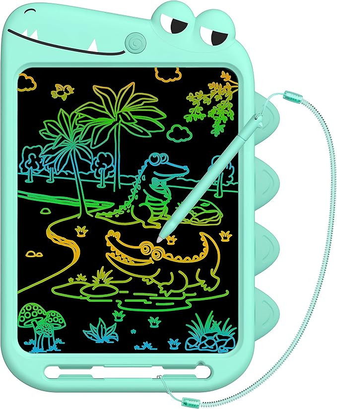 Licootty 10 Inch Colorful LCD Writing Tablet Doodle Board for Kids Girls Boys Baby Educational Drawi | Amazon (US)