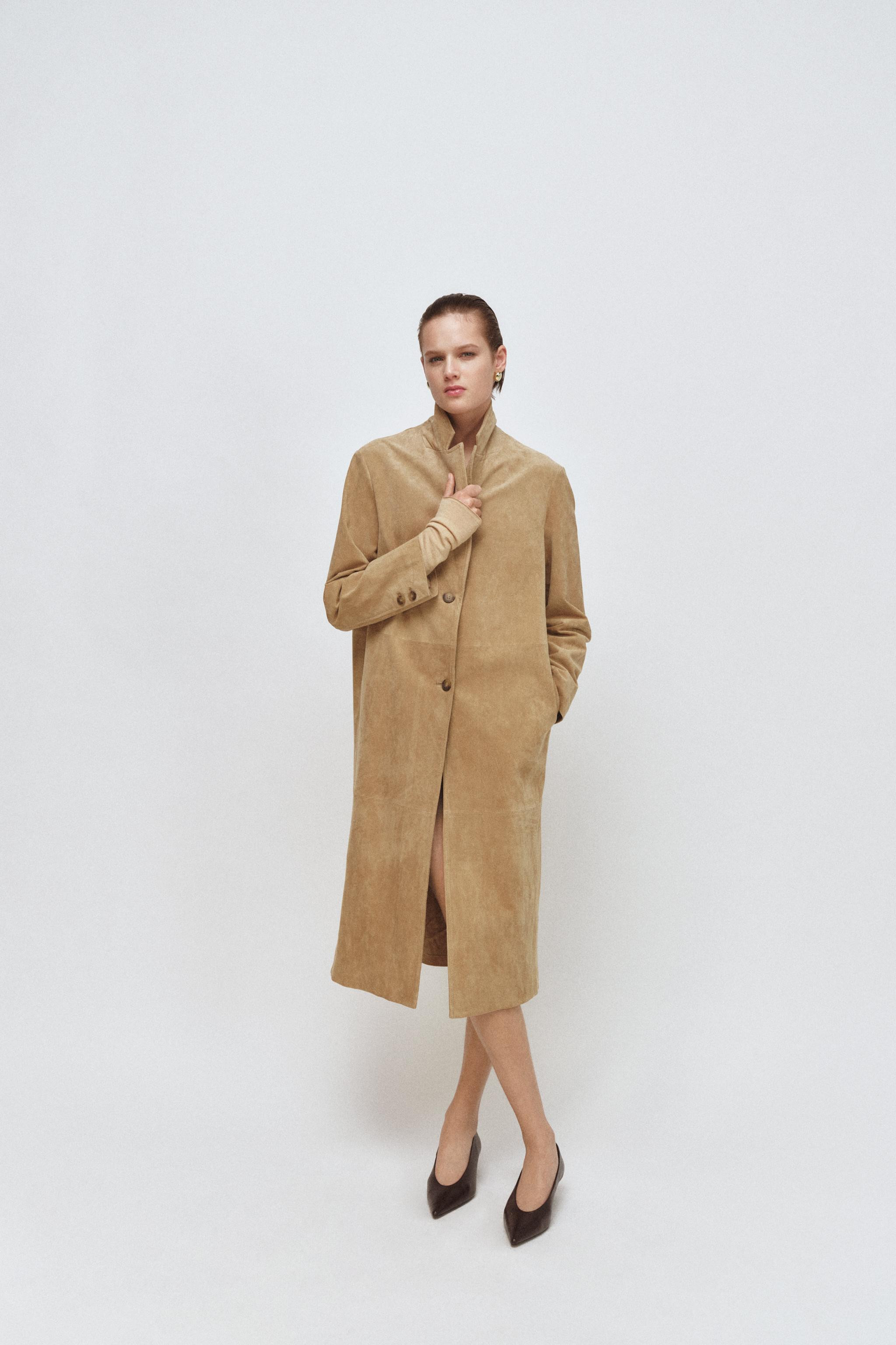 ZW COLLECTION LIMITED EDITION SUEDE COAT | Zara US
