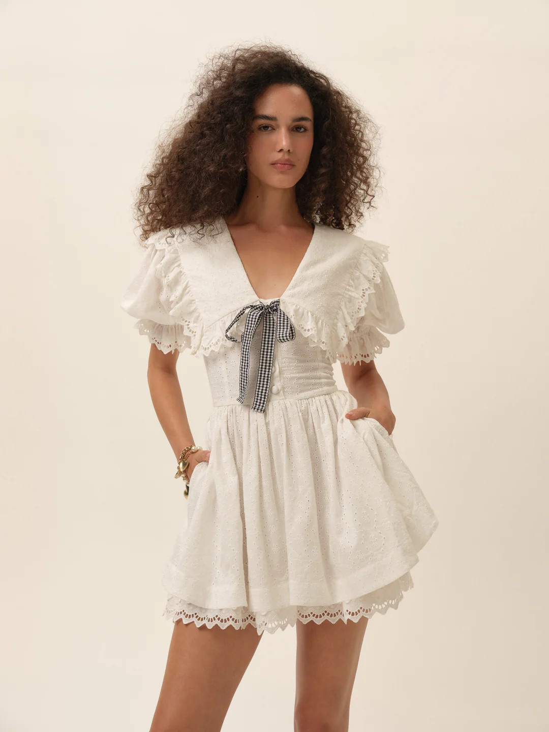 Marilyn Collared Mini Dress | For Love & Lemons