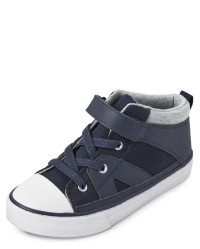 Boys Mid Top Sneakers - navy | The Children's Place