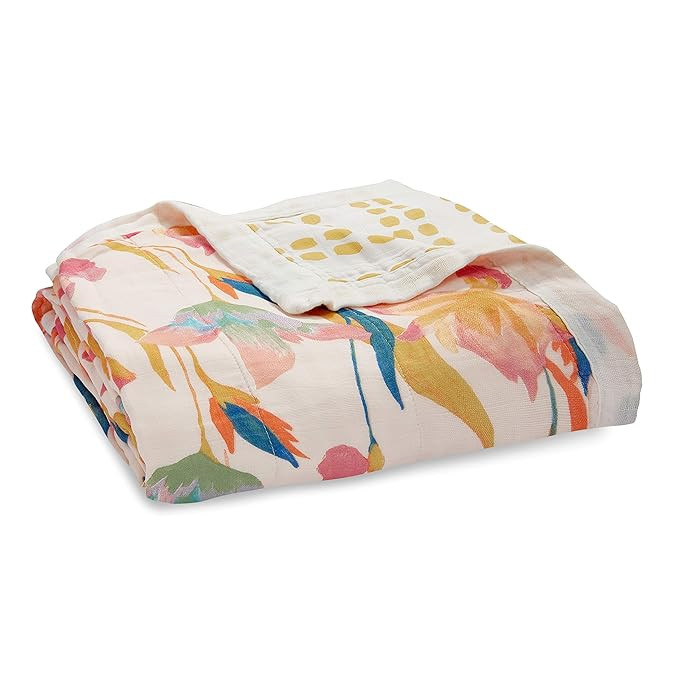 aden + anais Silky Soft Bamboo Viscose Baby Blanket, Crib Bedding for Newborn Baby and Toddler, N... | Amazon (US)
