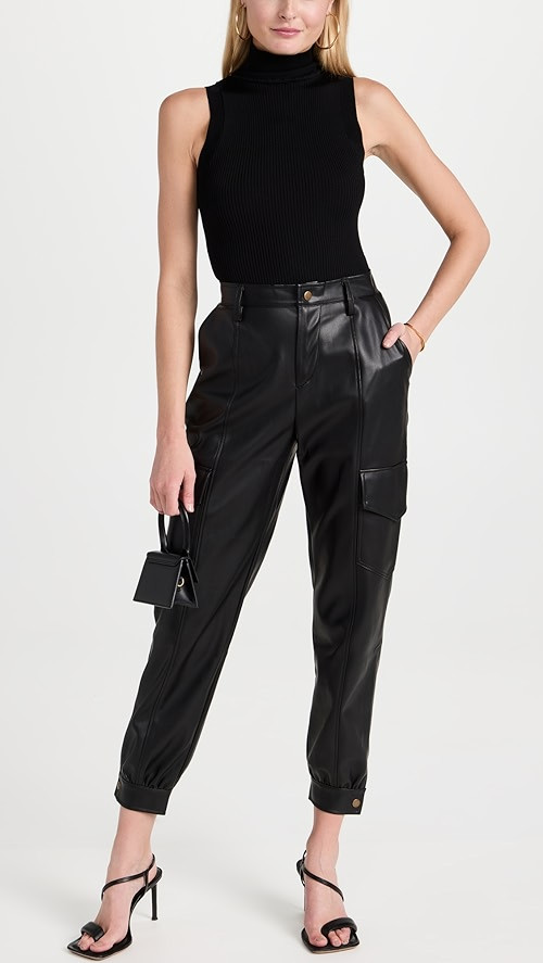 Priscilla Vegan Leather Joggers | Shopbop