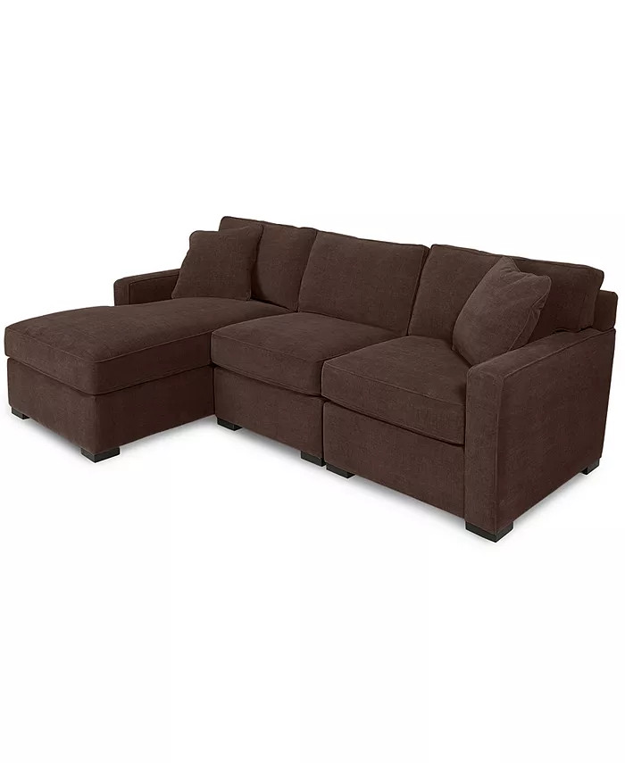 Radley 3-Piece Fabric Chaise Sectional Sofa, Created for Macy's | Macys (US)