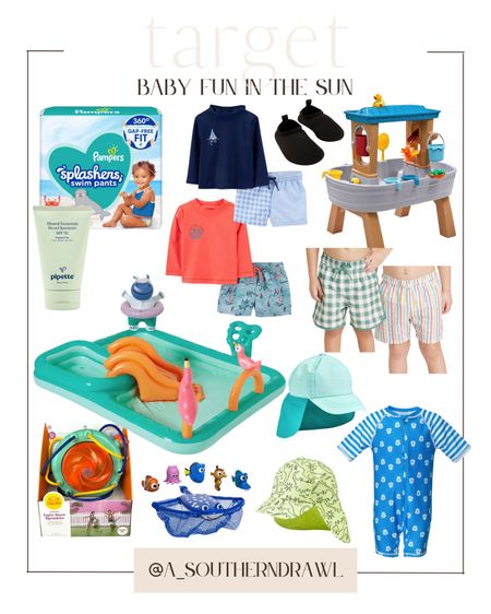 Target - target baby - baby swimming - swim - pool - baby pool toys - toddler pool toys - target water toys - boy mom - toddler - splash pad - boy bathing suit

#LTKswim #LTKSeasonal #LTKbaby