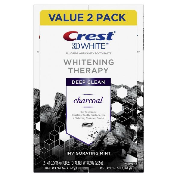 Crest 3D White Charcoal Whitening Toothpaste - 4.1oz | Target