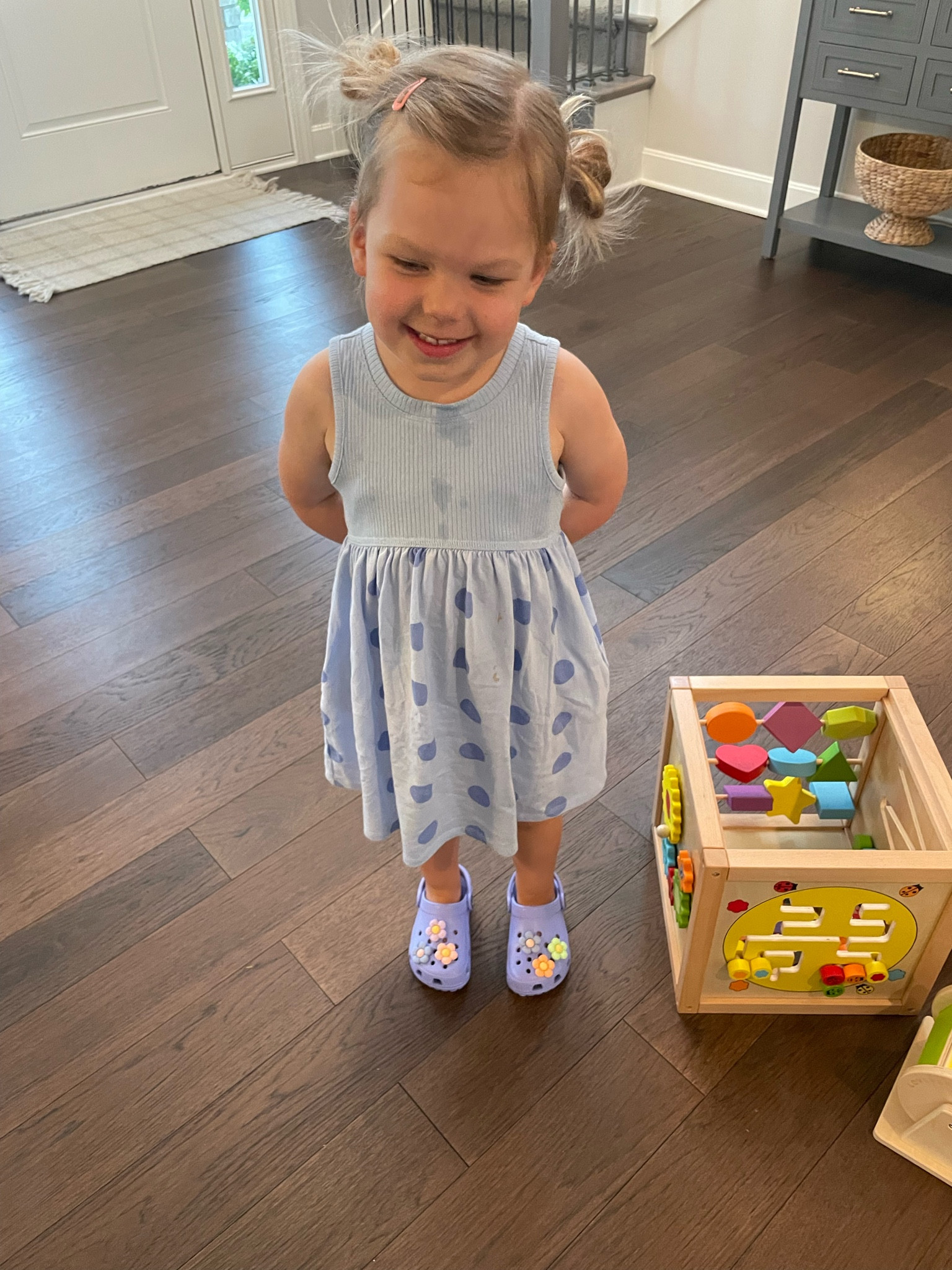 Toddler girl style. Crocs 