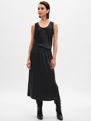 Satin Midi Skirt | Gap (CA)