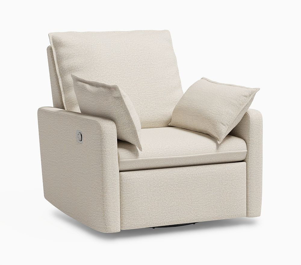 Paxton Pillow Swivel Glider Recliner | Pottery Barn Kids