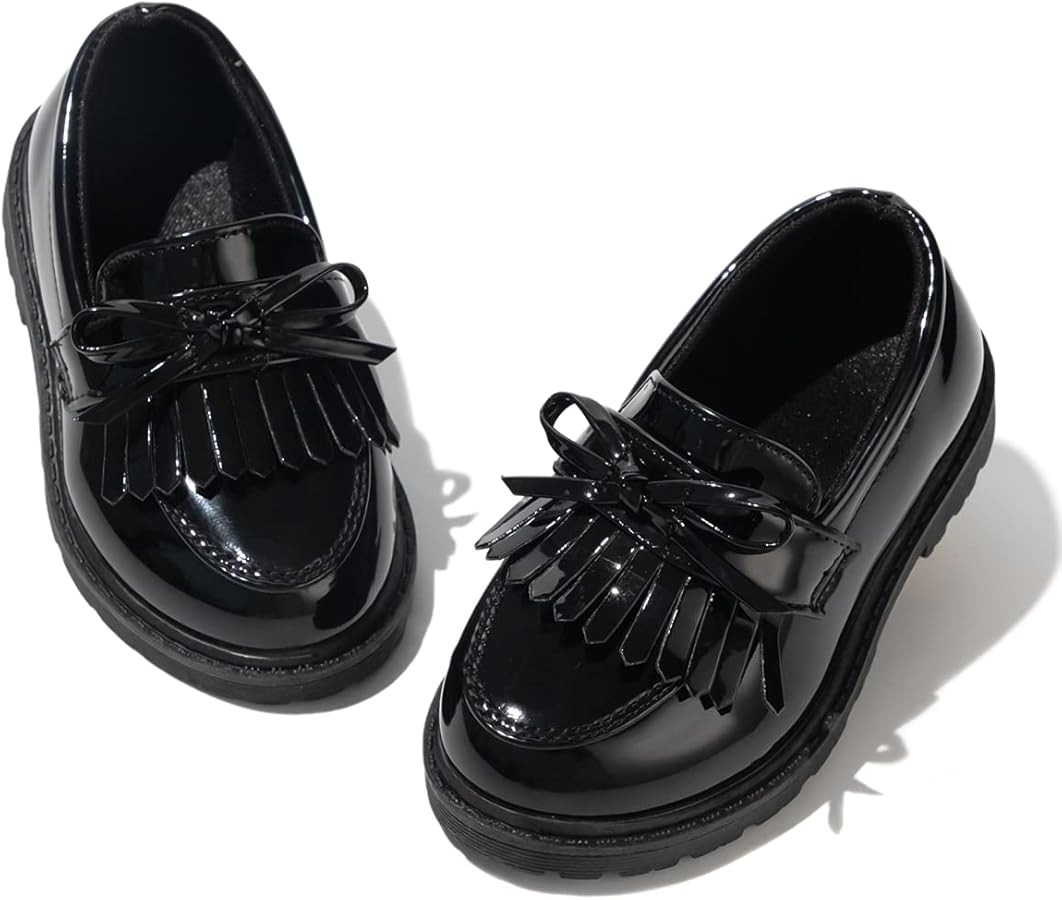 KIDSUN Toddler Boy’s Girl’s Dress Shoes Comfort Lace-Up Oxford School Uniform Shoes Loafer Fl... | Amazon (US)