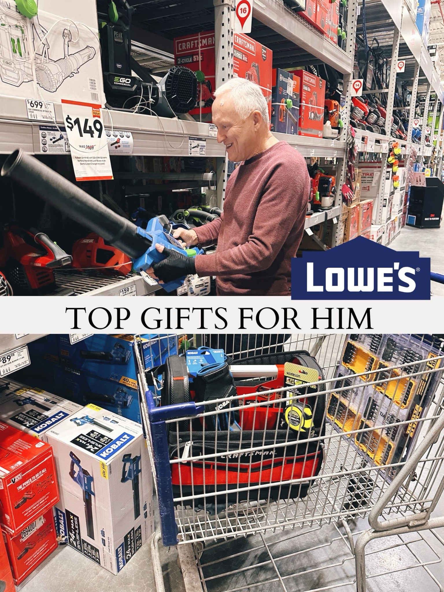 Lowe’s has the perfect Gifts for every man and Dad in your life! I brought my Dad along to show you his favorite items from @loweshomeimprovement so you can be sure to get any man in your life a gift they are sure to love! 🏡 From Pit Bosses, drill sets, tool bags, table saws to blowers and axes…we’ve got you covered!! #lowespartner #ad #lowes #giftsforhim #gifts #forhim #giftsfordads 

#LTKHome #LTKGiftGuide #LTKMens