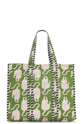 Feline Tote in Green | Revolve Clothing (Global)