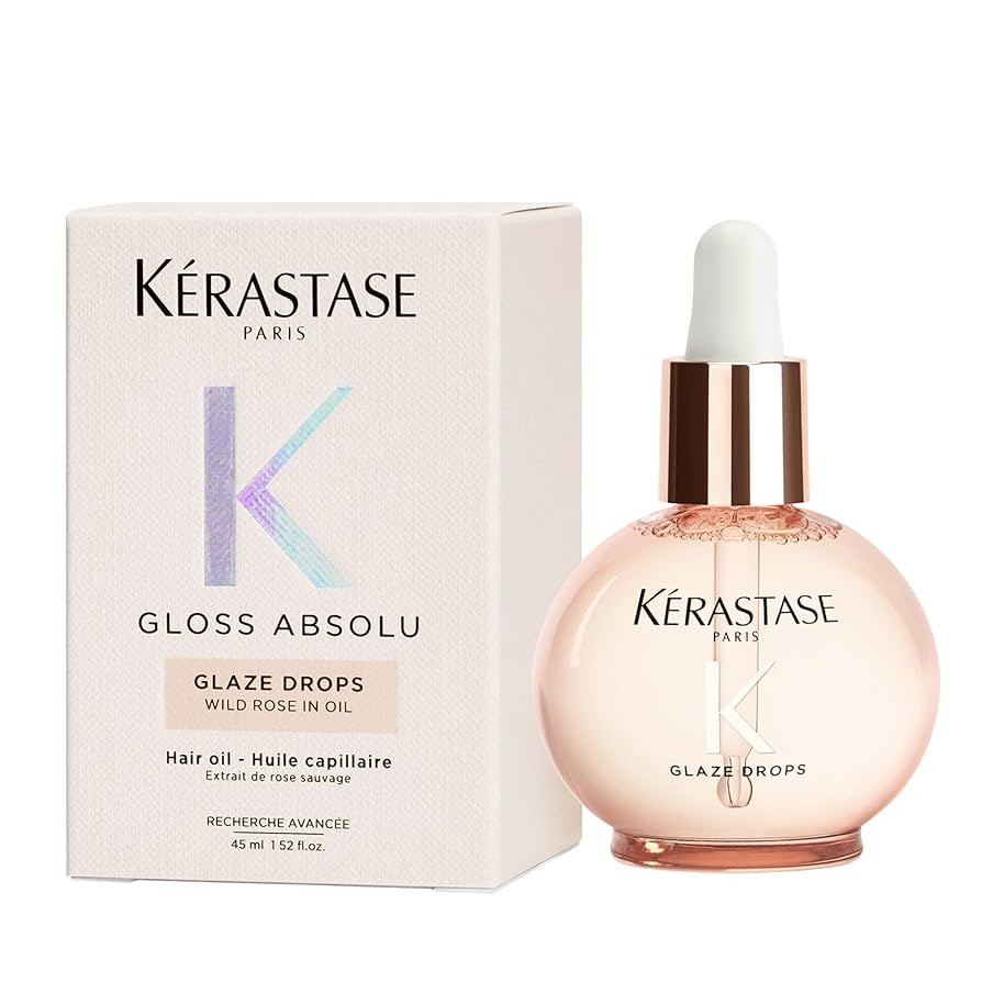 Kérastase Gloss Absolu Hair Gloss Oil Glaze Drops for All Hair Types with Wild Rose 45ml | Amazon (UK)