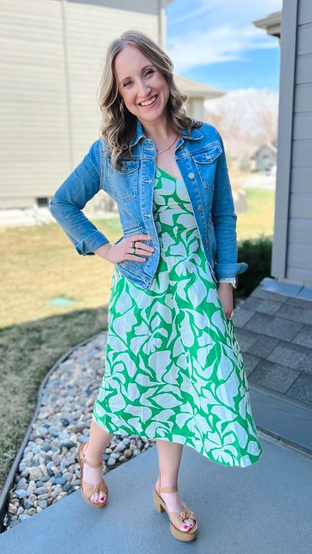 Easter dress look, part 2!
Usual size small in the dress
Sized 1/2 size up in the sandals

#LTKshoecrush #LTKSeasonal #LTKunder50