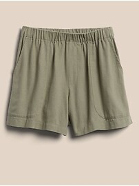 Linen-Blend Pull-On Short | Banana Republic Factory