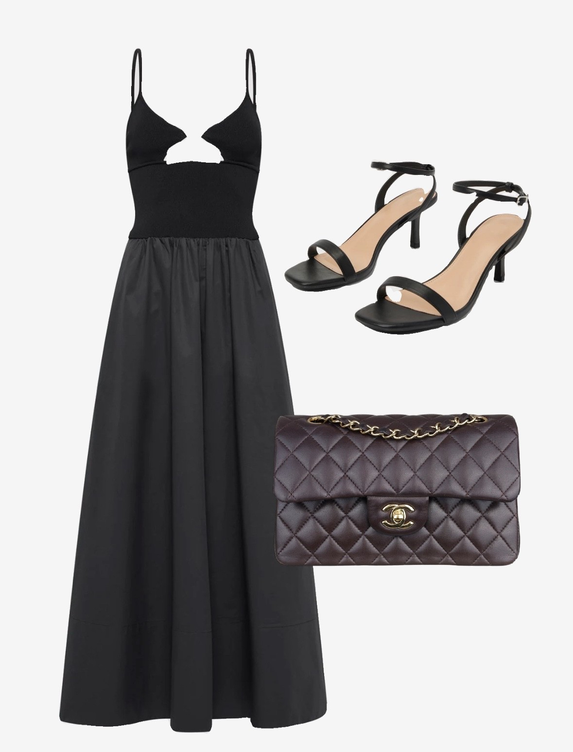 As seen on Kate Ferdinand 👌🏽

Black midi dress with strappy sandals and a beautiful Chanel bag 😍