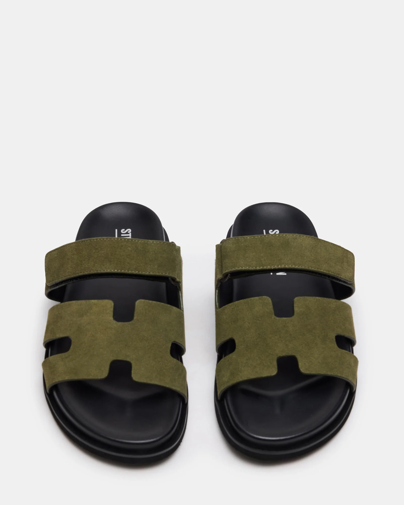 MAIVEN Green Suede Fisherman Men's Sandal | Steve Madden (US)