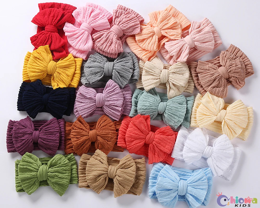 CABLE KNIT BOW Headband, Newborn Baby Bow Headband, Soft Infant Headwrap, Toddler Knot Headbands,... | Etsy (US)