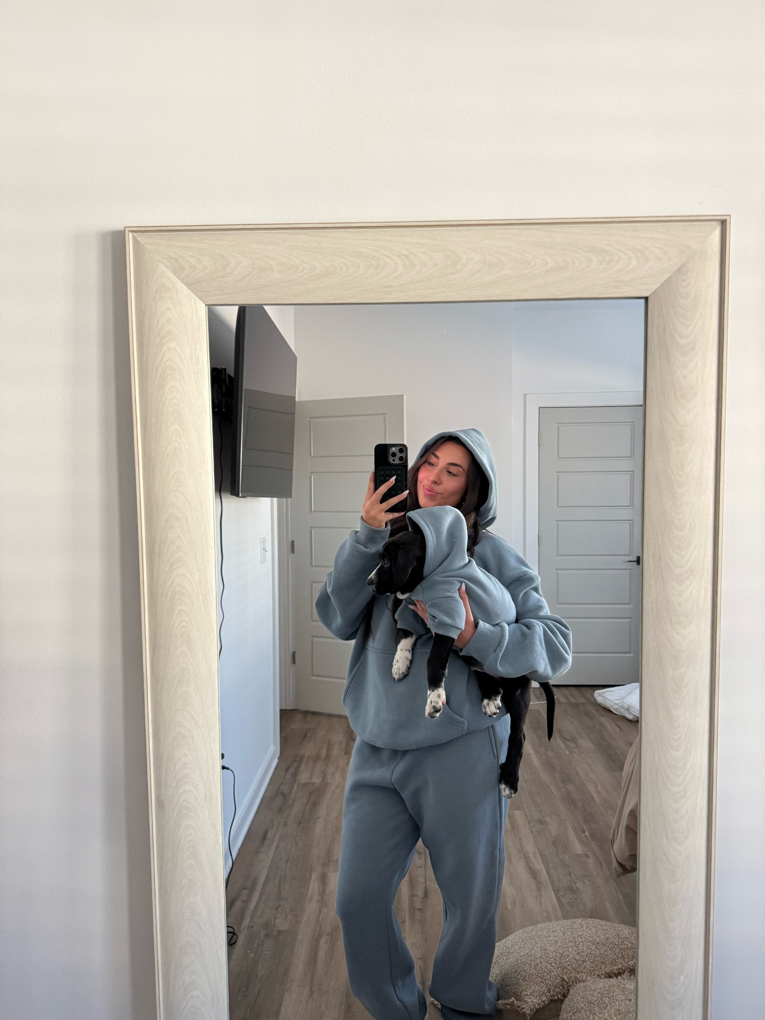 Me and Snix matching in the signature sky blue🩵 