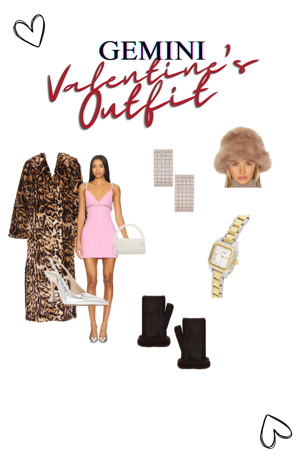 Gemini, my love you don't play by the rules of fashion. A crystal embellished mini dress paired with leopard print, chrome details, and faux fur accessories for warmth. Or you can shock them all with a kitten heel and silk print pajamas, your call! 

 #LTKSeasonal #LTKStyleTip #LTKShoeCrush