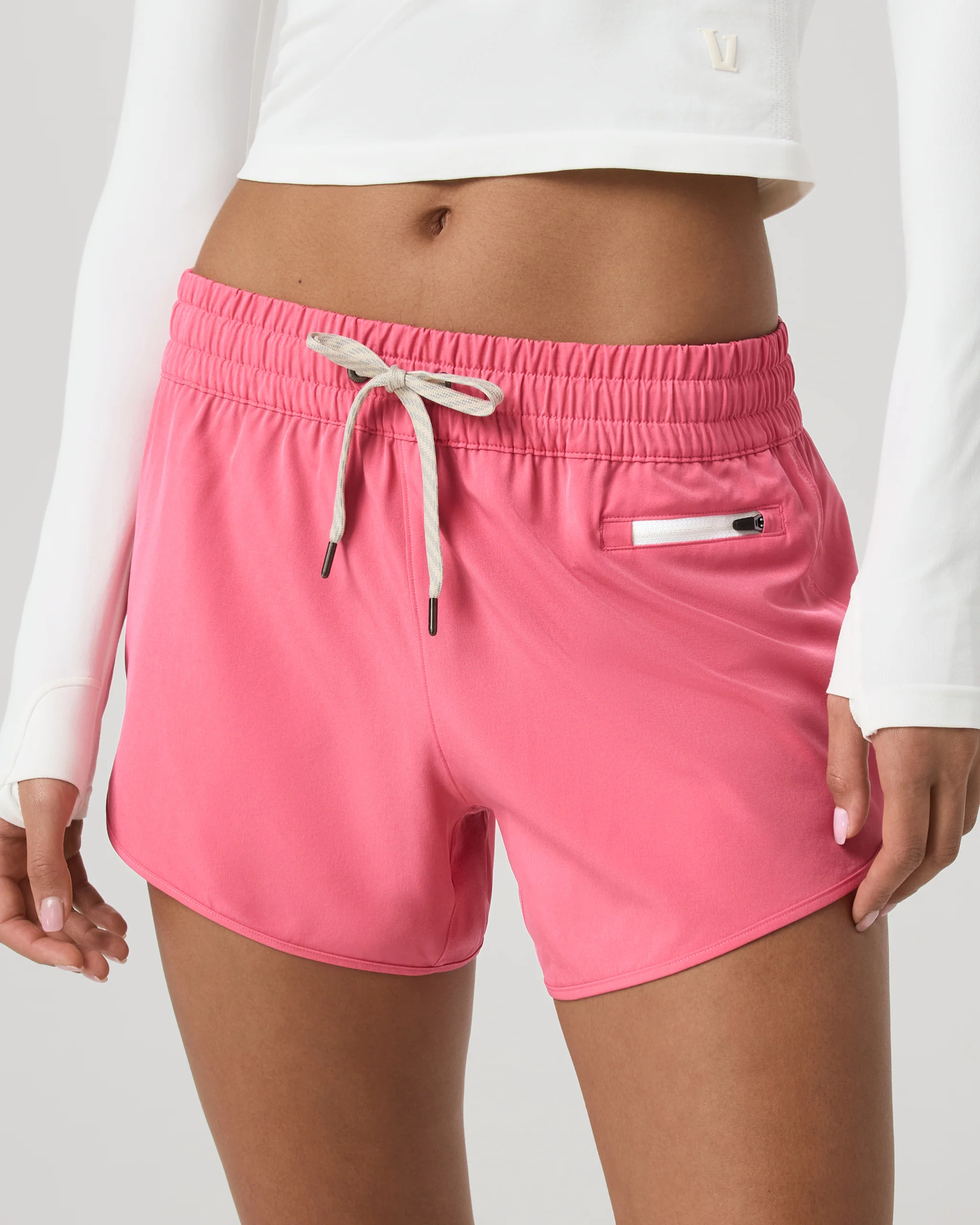 Clementine 2.0 Short 4" \u2013 Women's Sunset Pink Fitness Short \u2013 Vuori | Vuori Clothing (US & Canada)