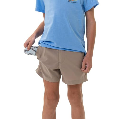 BURLEBO Youth Everyday Shorts \u2013 Lightweight Stretch Shorts with Pockets and Adjustable Waist... | Amazon (US)