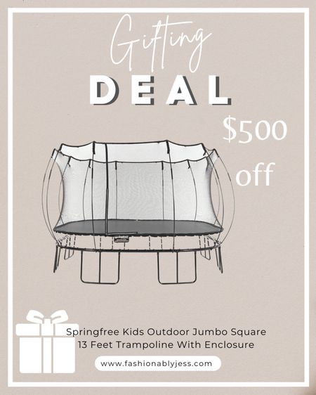 Loving this trampoline gift idea for the kids! Shop this great cyber Monday deal for the kids this holiday season! Now $500 off makes it a great time to shop!  

#LTKCyberweek #LTKGiftGuide #LTKHoliday