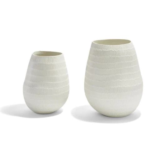 Embossed Lines Organic Vase | Megan Molten