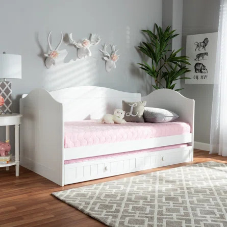 Charlton Home® Harbin Twin Daybed With Trundle | Wayfair North America
