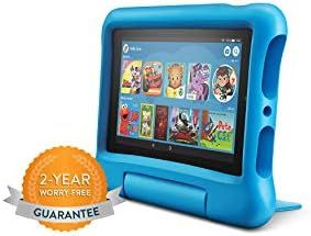 Fire 7 Kids tablet, 7" Display, ages 3-7, 16 GB, Blue Kid-Proof Case | Amazon (US)
