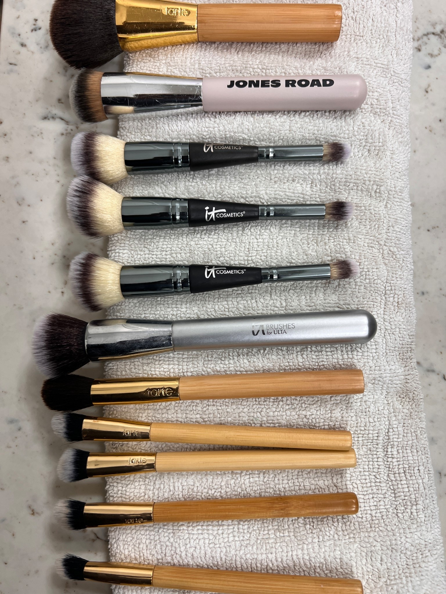 My favorite makeup brushes from Tarte, it cosmetics and jones road  

#LTKBeauty #LTKMothersDay #LTKmorningroutine
