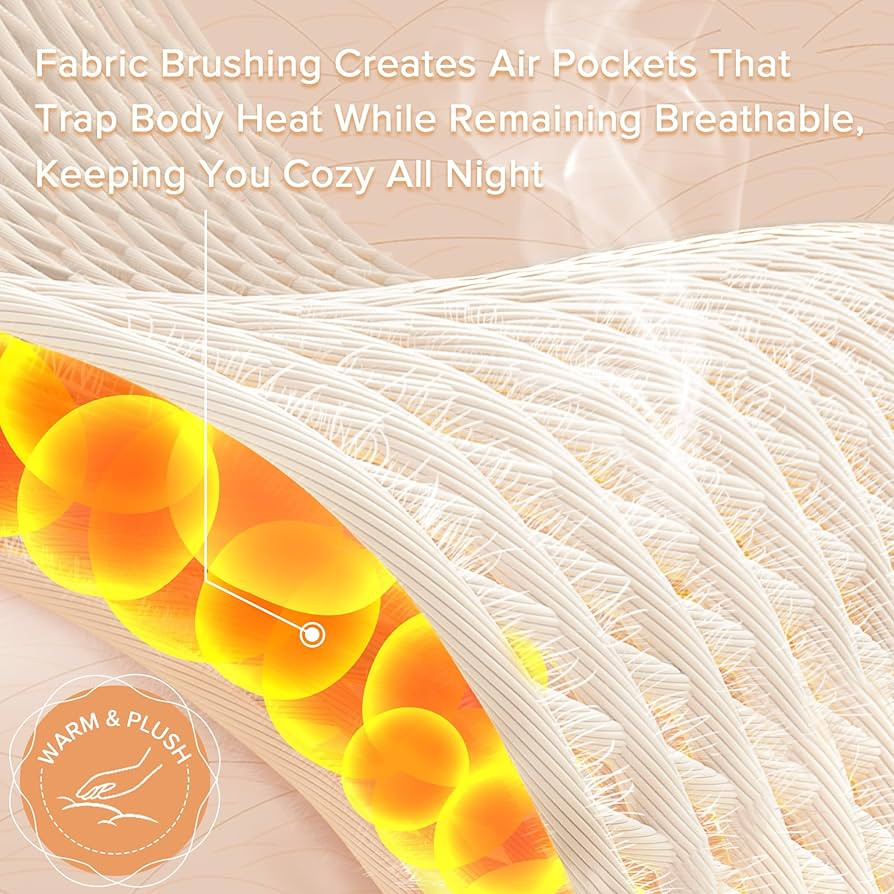 Comfort Spaces Cotton Flannel Breathable Warm Deep Pocket Sheets with Pillow Case Bedding, King, ... | Amazon (US)