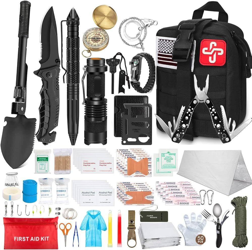 Amazon.com : 238Pcs Emergency Survival Kit and First Aid Kit, Professional Survival Gear Tool wit... | Amazon (US)