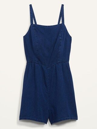 Chambray Cami Romper for Women | Old Navy (US)