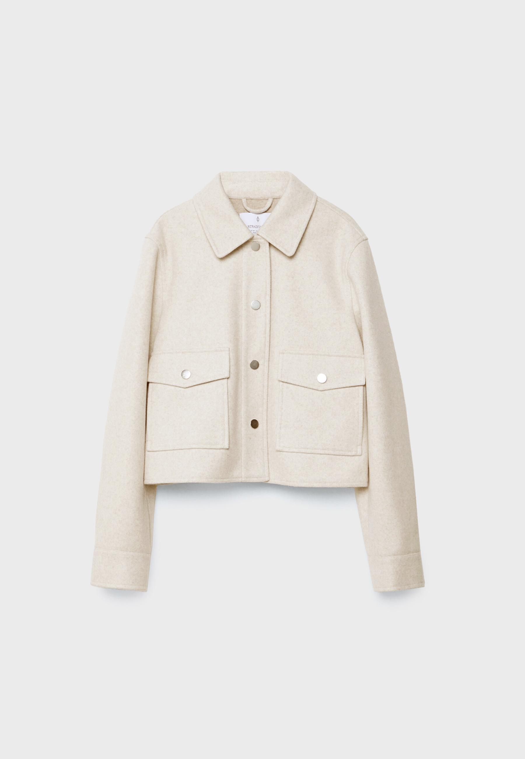Soft short jacket - Women's fashion | Stradivarius United Kingdom | Stradivarius (UK)