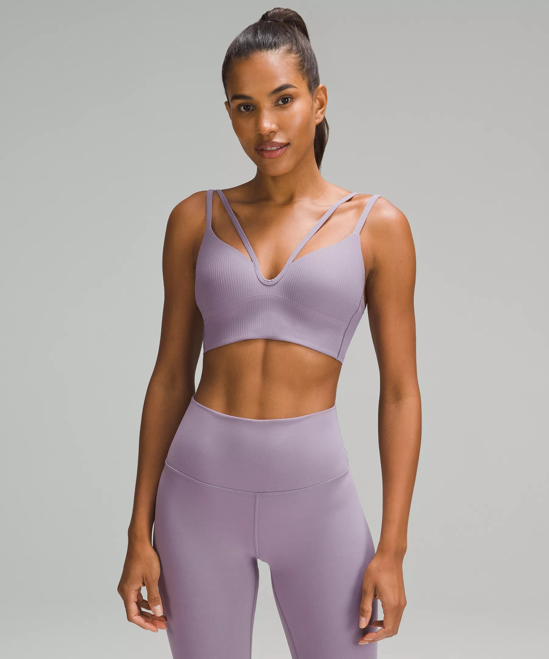 Like a Cloud Strappy Longline Ribbed Bra *Light Support, B/C Cup | Women's Bras | lululemon | Lululemon (US)