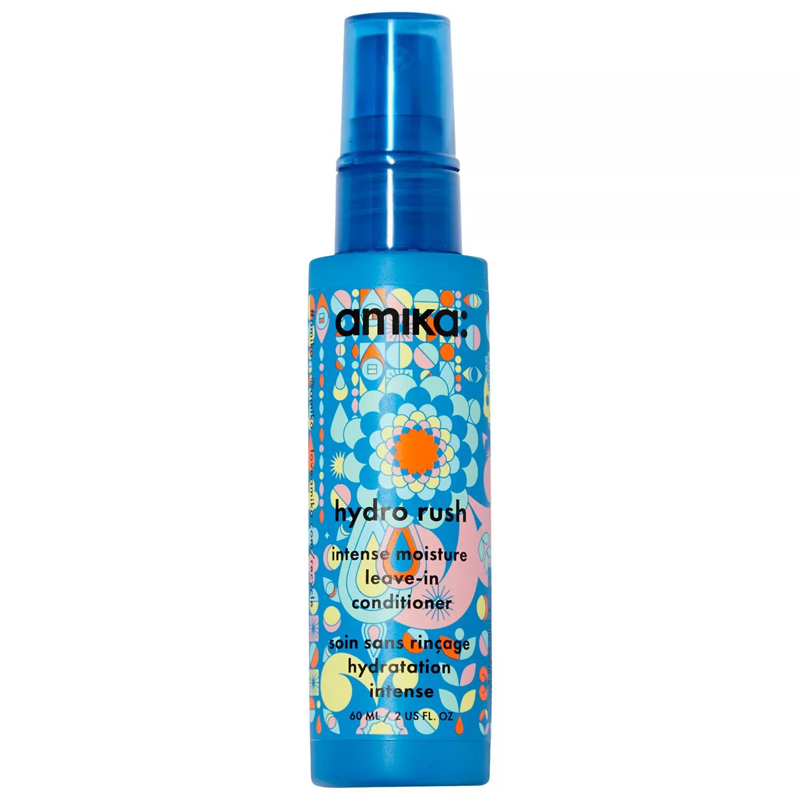 amika Mini Hydro Rush Intense Moisture Leave-In Conditioner with Hyaluronic Acid, Size: 2 FL Oz, None | Kohl's