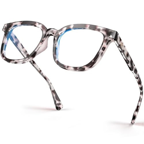 VISOONE Cheetah Tortoise Square Blue Light Blocking Glasses TR90 Durable Women Men NOE | Amazon (US)