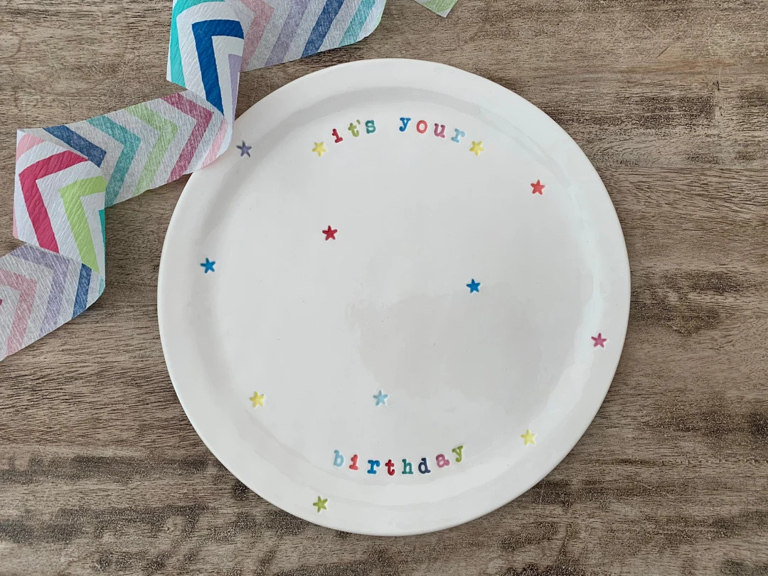 It’s Your Birthday Celebration Plate, Birthday Plate, Special Plate , Diameter 9.5 inches | Etsy (US)