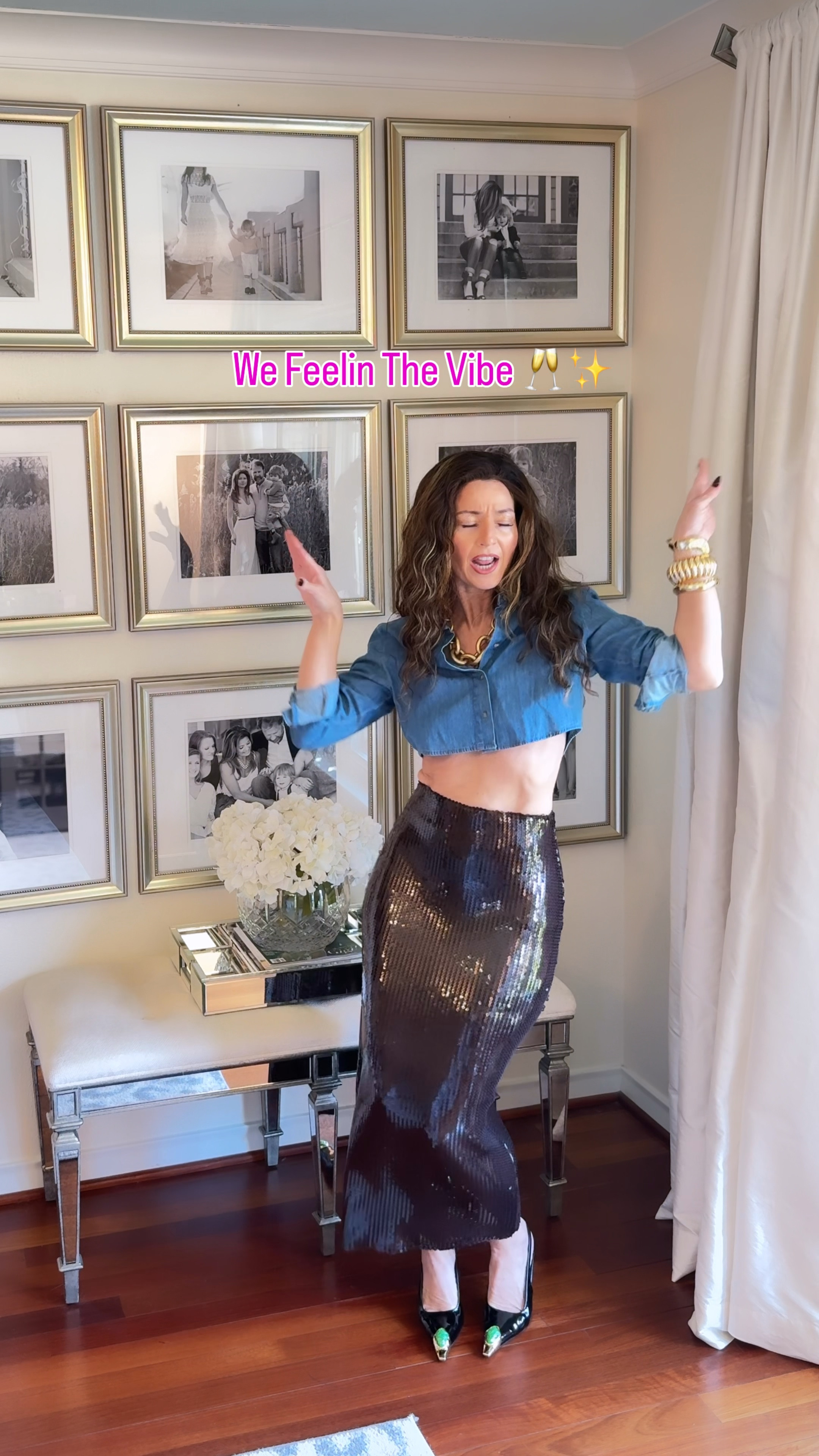 Sequin Skirt Ready 3 ways💙✨

#LTKFindsUnder50 #LTKHoliday #LTKFindsUnder100