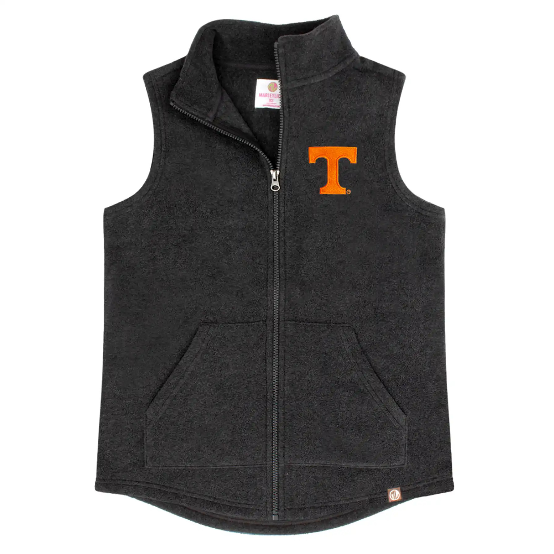 Tennessee Volunteers Fleece Vest in Charcoal | Marleylilly