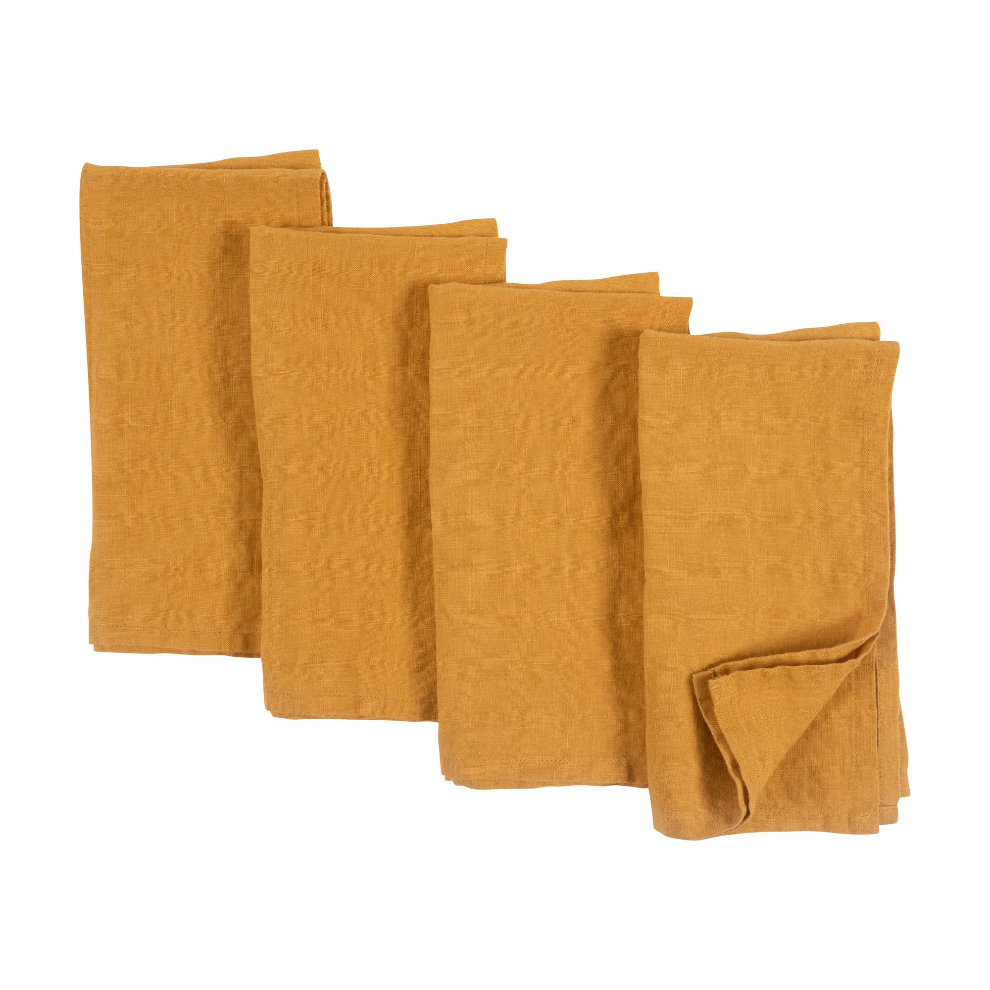Alvia 100% Stone Washed Linen Napkins, 20" x 20" (Set of 4) | Joss & Main