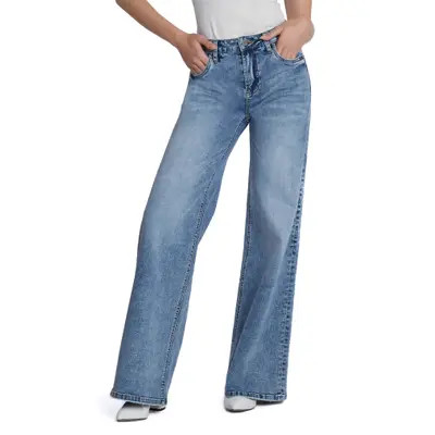 HINT OF BLU Myra Mid Rise Wide Leg Jeans in Myra Blue at Nordstrom, Size 28 | Nordstrom