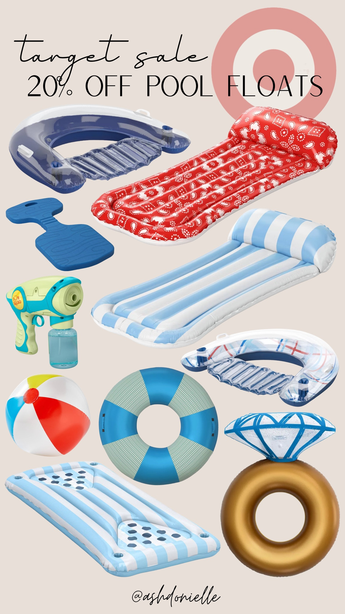 Target 20% off pool floats

Inflatable pool floats
Adult pool loungers
Oversized floaties
Luxury pool floats
Pool chairs with cup holders
Floating tanning loungers
Pool rafts for adults
Summer pool accessories
Resort style pool floats

#LTKSeasonal #LTKSaleAlert #LTKSwim
