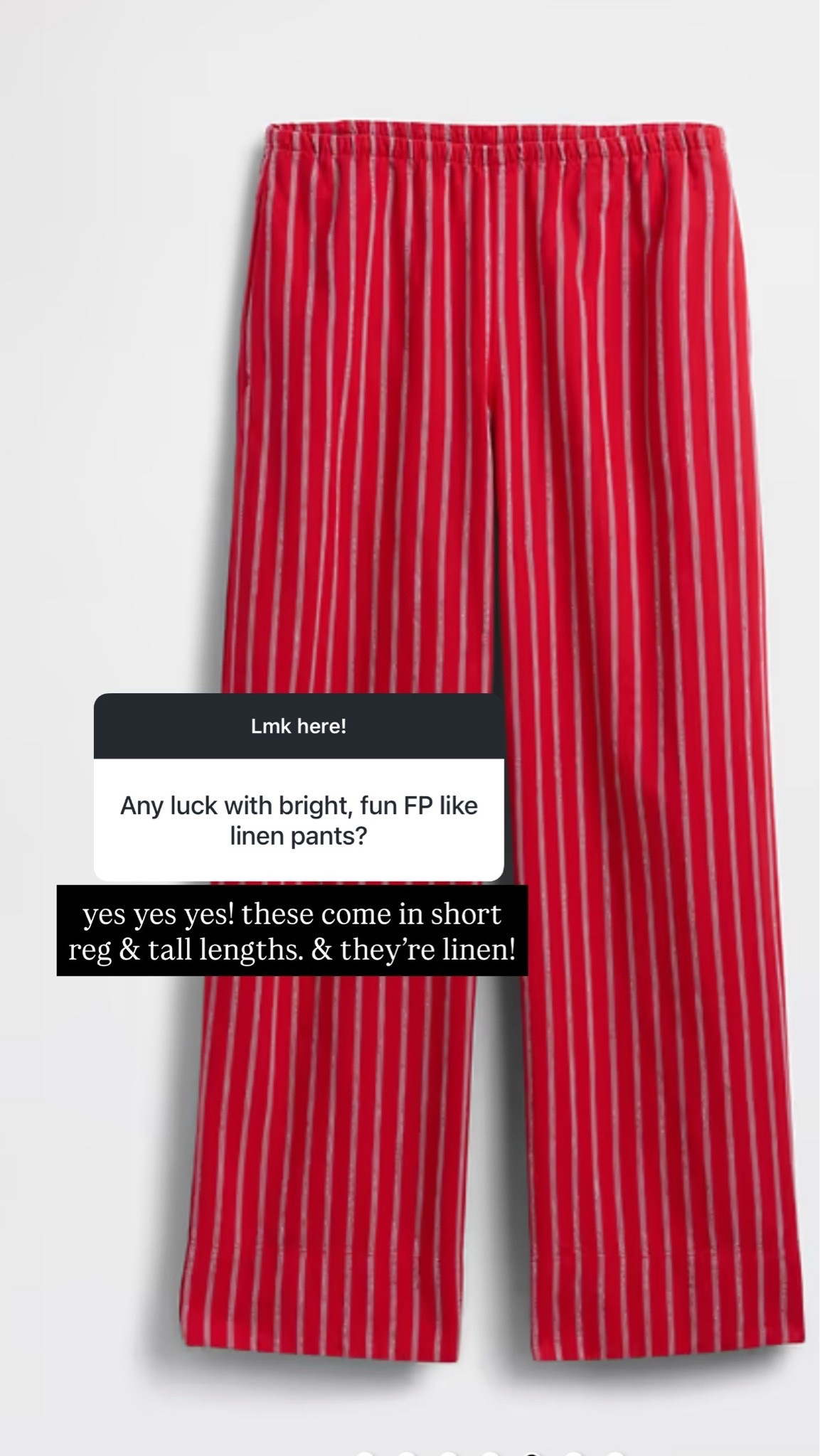 Fun linen pants for summer! Come in short regular and tall and options ￼