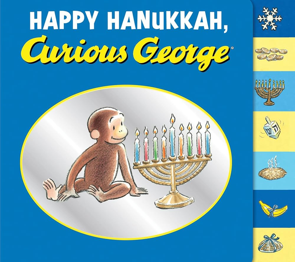 Happy Hanukkah, Curious George tabbed board book | Amazon (US)