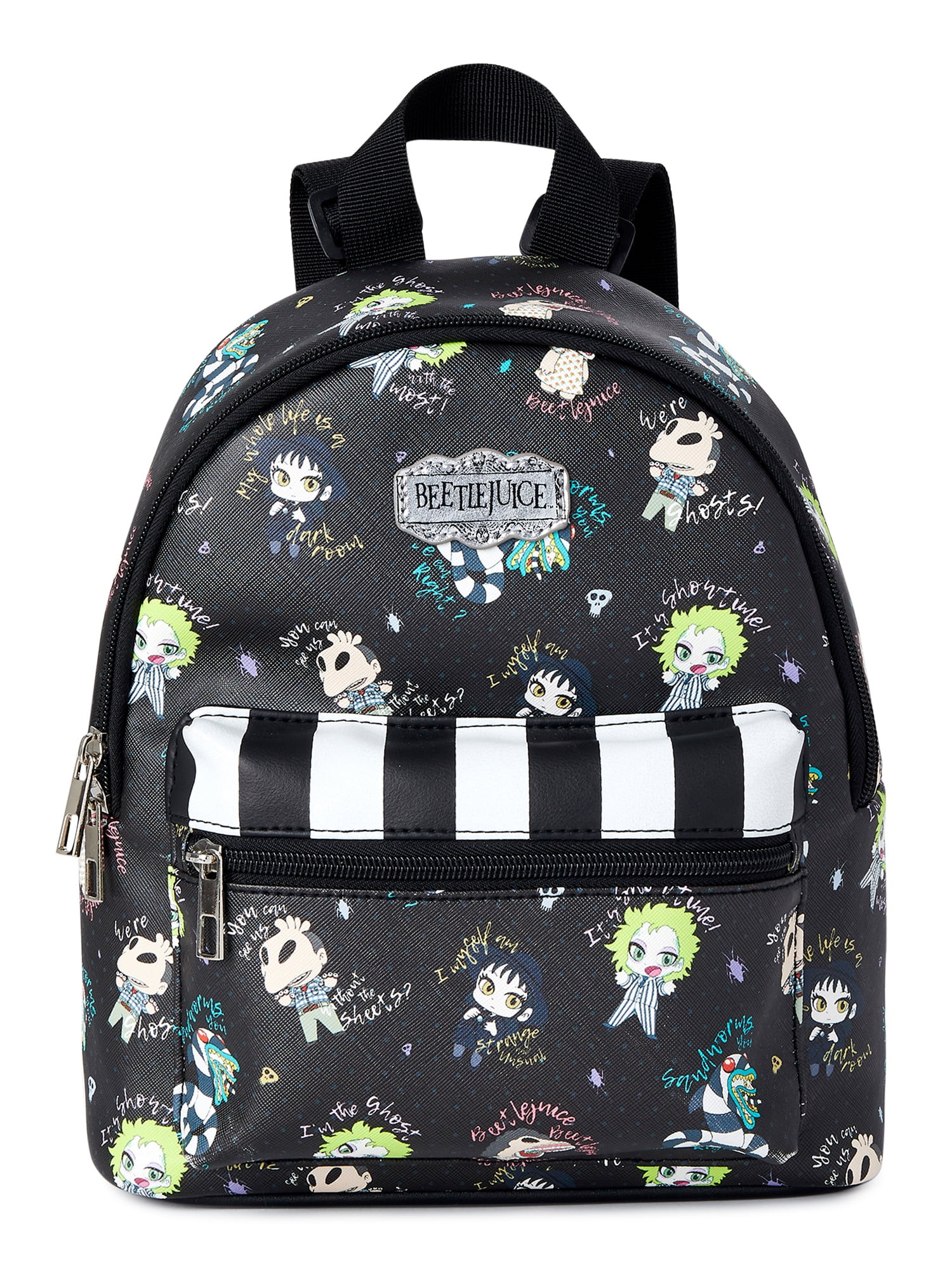 Beetlejuice All Over Print Women's Mini Backpack Black | Walmart (US)