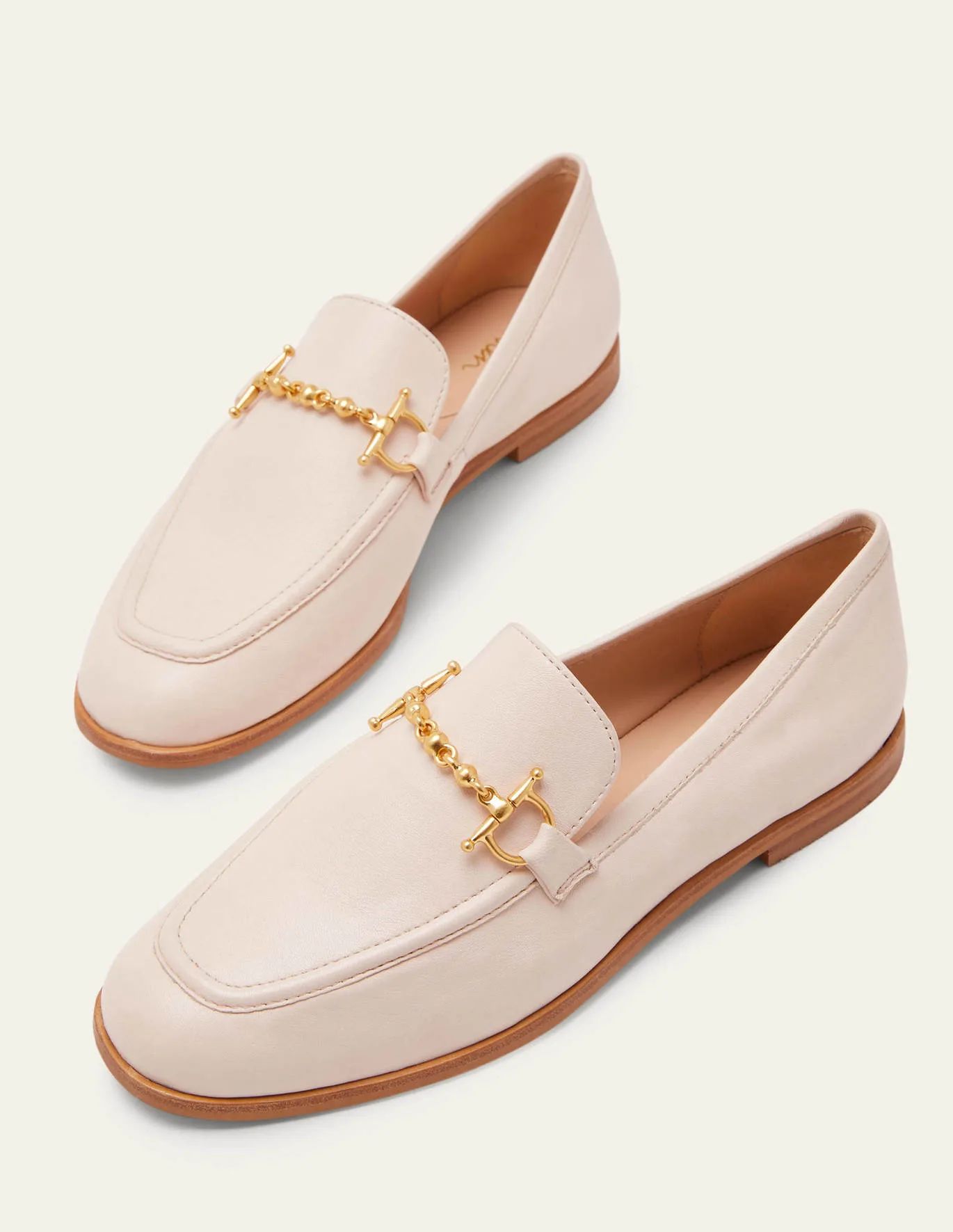 Snaffle Detail Leather Loafers | Boden (US)