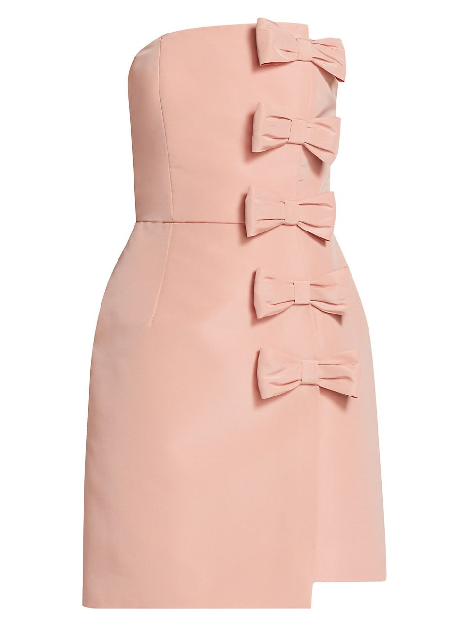 Daniela Bow Silk Faille Minidress | Saks Fifth Avenue