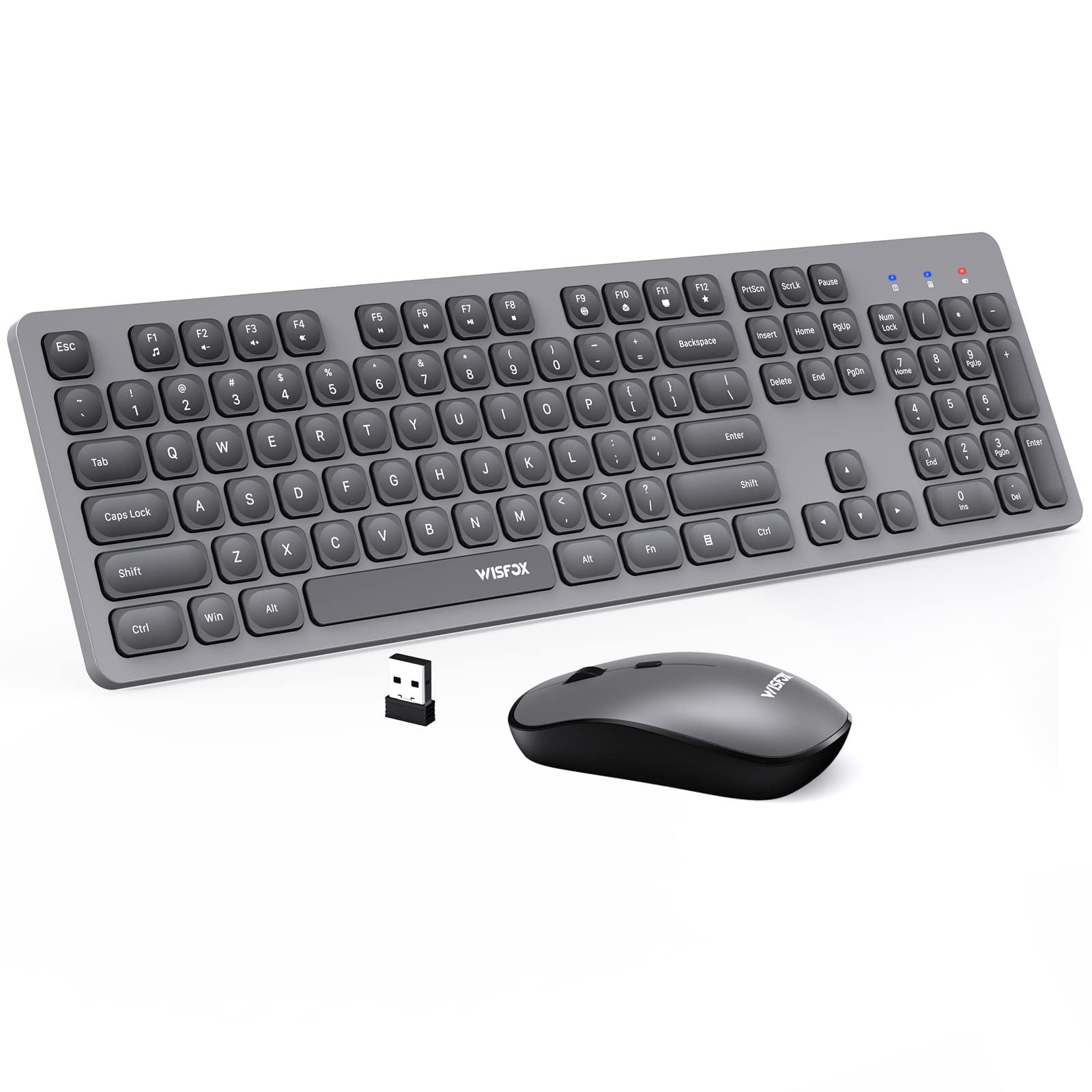 Wireless Keyboard and Mouse Combo, Secure 2.4 GHz Connectivity, Energy Saving, Hot Keys, Flat, Full- | Amazon (US)