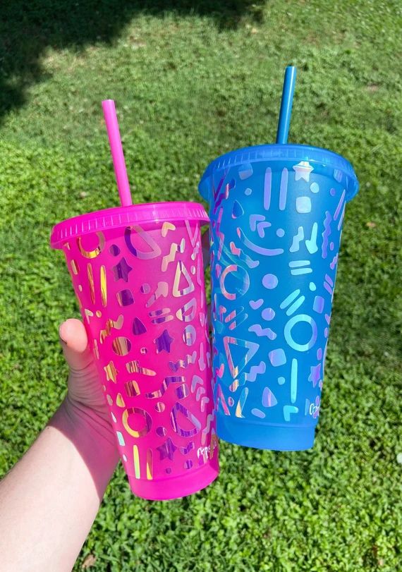 90s Retro Cold Cup . 90s Vibes Cup . 24 Oz Reusable Venti Cup | Etsy | Etsy (US)